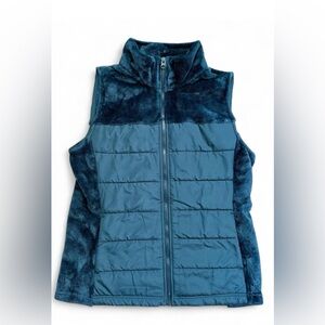 Fila Sport Teal Puffer Vest with Fleece Lining